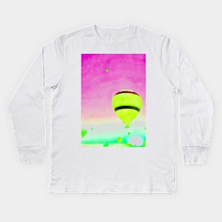 Neon Balloon No. 3 Kids Long Sleeve T-Shirt